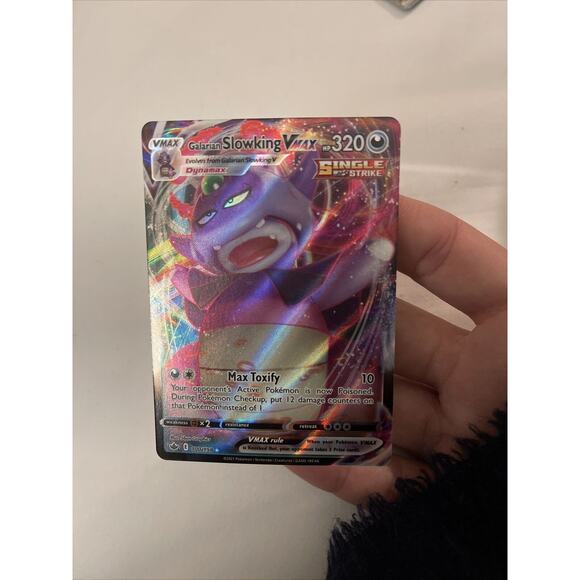 Galarian Slowking VMAX - 100/198 - Pokemon Chilling Reign Ultra Rare Card NM - Picture 3 of 4